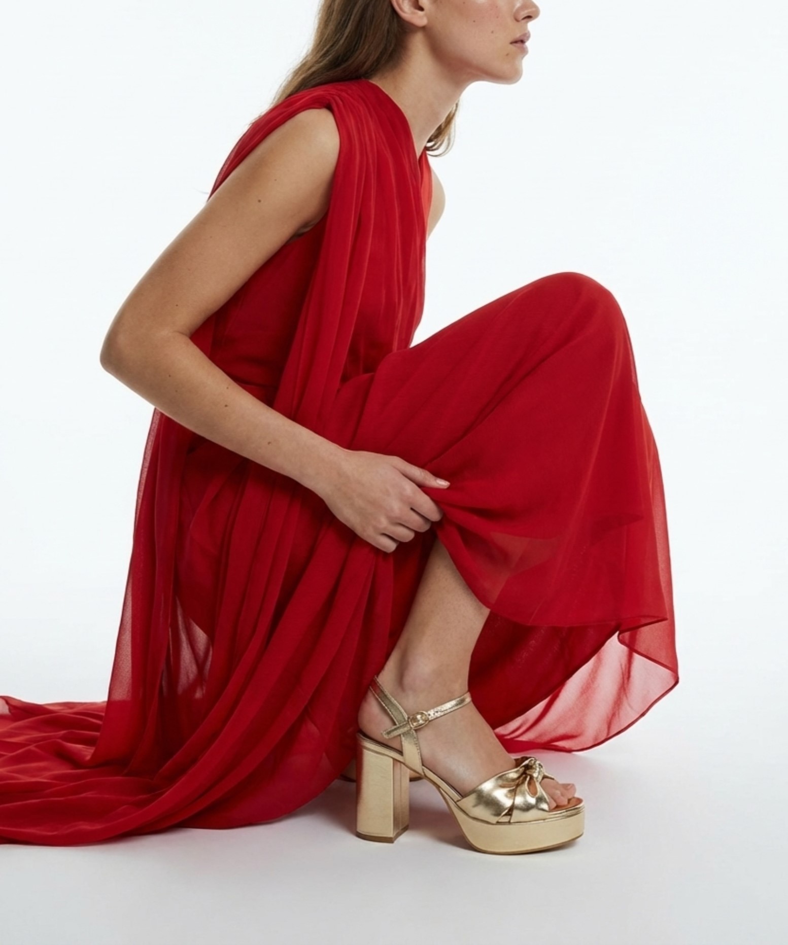 Sandalia plataforma nudo image number null